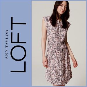 ❌SOLD❌ LOFT NWT Floral Flutter Sleeve dress, M